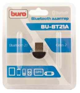 Адаптер USB Buro BU-BT21A Bluetooth 2.1+EDR class 2 10м черный фото