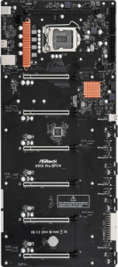 Материнская плата Asrock H510 PRO BTC+ Soc-1200 Intel H510 1xDDR4 GbLAN+HDMI фотография
