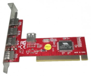 Контроллер PCI VIA6212 (4+1) 5xUSB2.0 Bulk фото