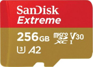 Флеш карта microSDXC 256Gb Class10 Sandisk SDSQXA1-256G-GN6MA Extreme + adapter фото