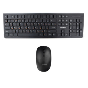 Беспроводная клавиатура+мышь Гарнизон GKS-130, USB, черный фото