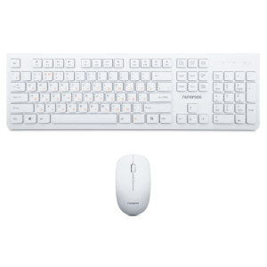 Беспроводная клавиатура+мышь Гарнизон GKS-140, USB, белый фото