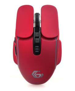 Мышь игровая Gembird MGW-510, 2,4 ГГц, 2400 DPI, 7 кн., RGB-подсветка, красная фото