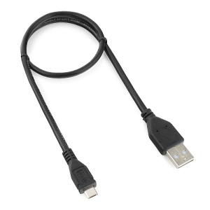 Кабель USB 2.0 A-microB 1.0м, Черный, Cablexpert CCP-mUSB2-AMBM-1M фото
