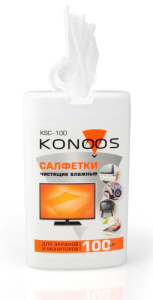 Салфетки для ЖК-экранов Konoos KSC-100, 100 шт