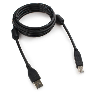 Кабель USB 2.0 A-B 1.8м, Черный, Cablexpert CCF2-USB2-AMBM-6 фото