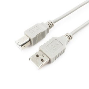 Кабель USB 2.0 A-B 3.0м, Белый, Cablexpert CC-USB2-AMBM-10 фото