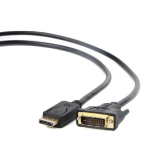 Кабель DisplayPort-DVI 1,8м, Черный, Cablexpert CC-DPM-DVIM-6 фото