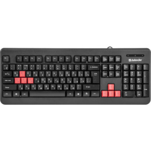 Клавиатура Defender GK-1100, PS/2, черный фото