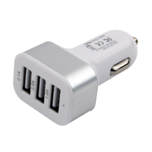 Адаптер питания Cablexpert MP3A-UC-CAR17, 12V->5V 3-USB, 2.1/2/1A фото
