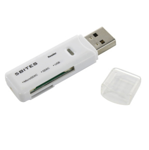 Устройство ч/з карт памяти 5bites RE3-200WH USB3.0 / SD / TF / USB PLUG / WHITE фото