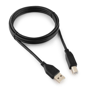 Кабель USB 2.0 A-B 1.8м, Черный, Cablexpert CCP-USB2-AMBM-6 фото