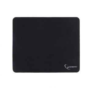 Коврик для мыши Gembird MP-BLACK-S, чёрный, размеры 220*180*2мм, полиэстер+резина фото