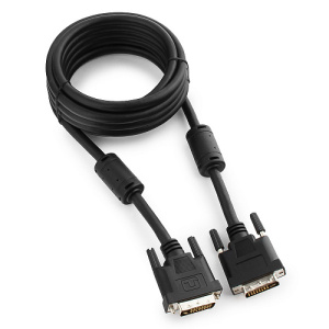 Кабель DVI-D 3,0м, Черный, Cablexpert CC-DVI-BK-10 фото