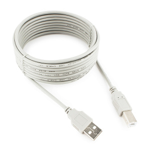 Кабель USB 2.0 A-B 4.5м, Белый, Gembird CC-USB2-AMBM-15 фото