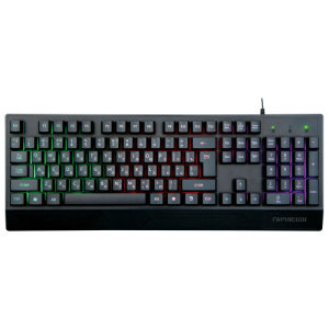 Клавиатура игровая Гарнизон GK-210G, Rainbow, черный, 104 клавиши, кабель 1.5м фото