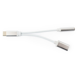 Переходник Cablexpert CCA-UC3.5F-02-W USB Type-C - Audio Jack 3.5 фото