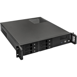 Корпус Exegate 2U480-HS06/700ADS, 700W, 2U, Черный