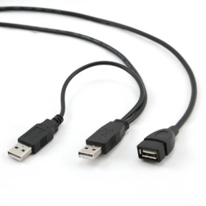 Кабель удлинитель USB 2.0 2xA-A 1.8м, Черный, Cablexpert CCP-USB22-AMAF-6 фото