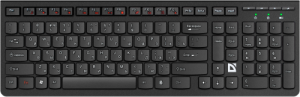Беспроводная клавиатура Defender UltraMate SM-535, USB, черный фото