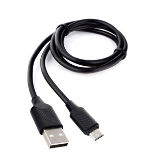 Кабель USB 2.0 A-microB 1.0м, Черный, Cablexpert CCB-mUSB2-AMBMO2-1MB фото