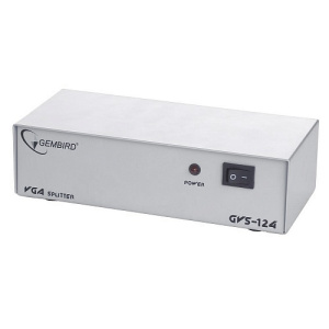 Разветвитель VGA, Cablexpert GVS124, 1 комптютер - 4 монитора, 1.4v фото
