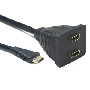 Разветвитель HDMI, Cablexpert DSP-2PH4-002, 1 комптютер - 2 монитора, 1.4v фото